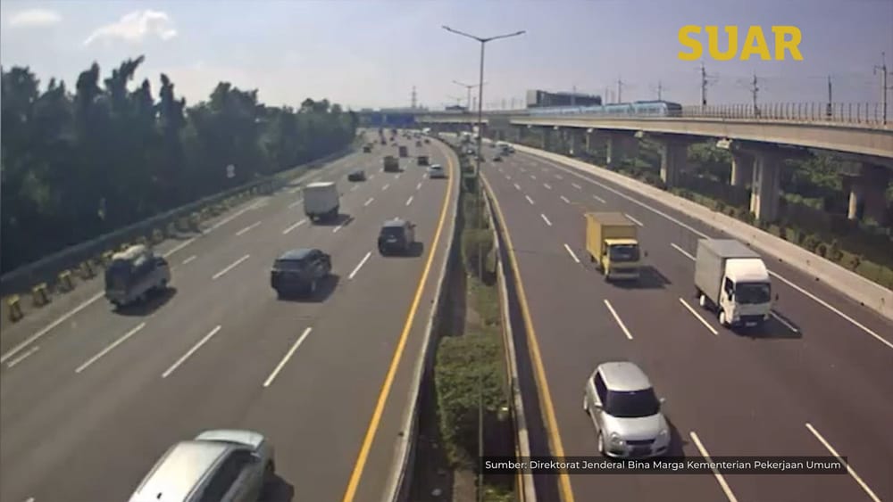 Tol Cikampek Utama Ramai Lancar Jelang Lebaran 1447 H