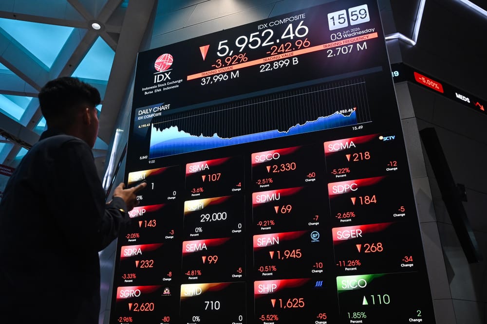 IHSG Merosot Tembus 5.000 Ditekan Sentimen Negatif Eksternal Dan Internal