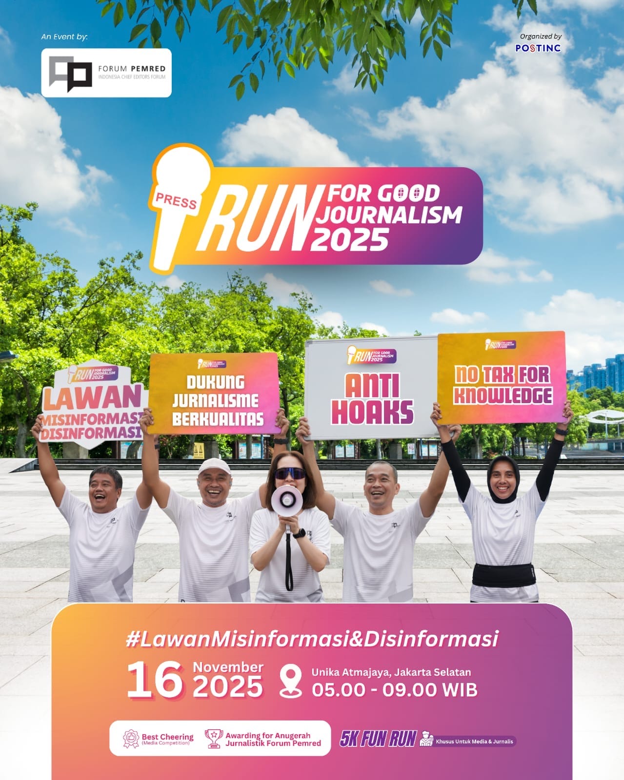 Lewat Fun Run, Forum Pemred Gaungkan Good Journalism