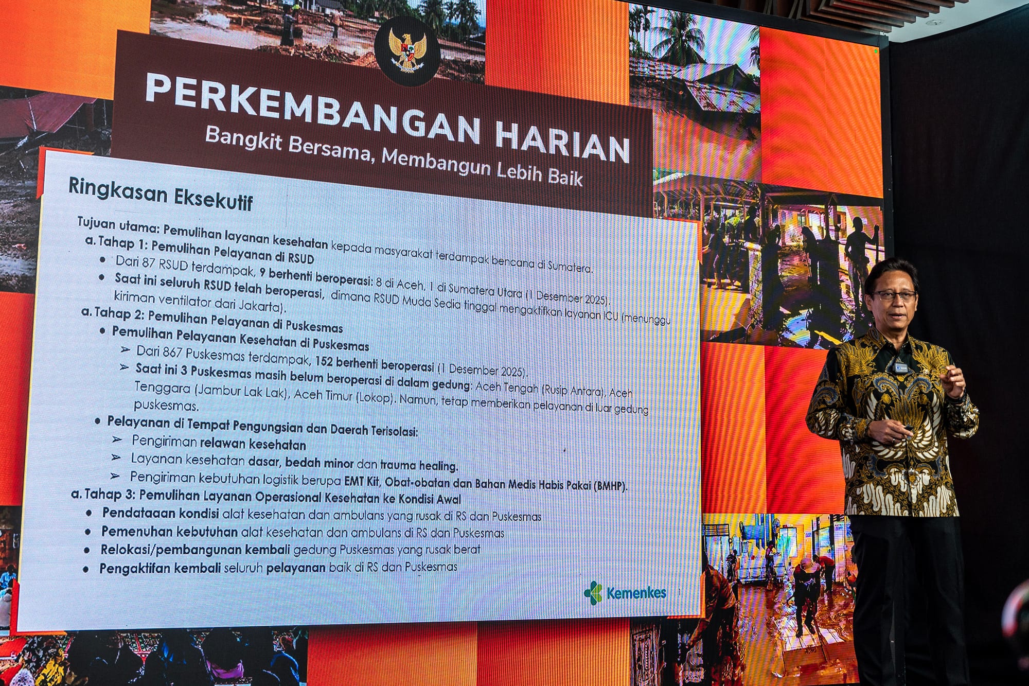 Government Targets March Recovery for Health Services in Sumatra