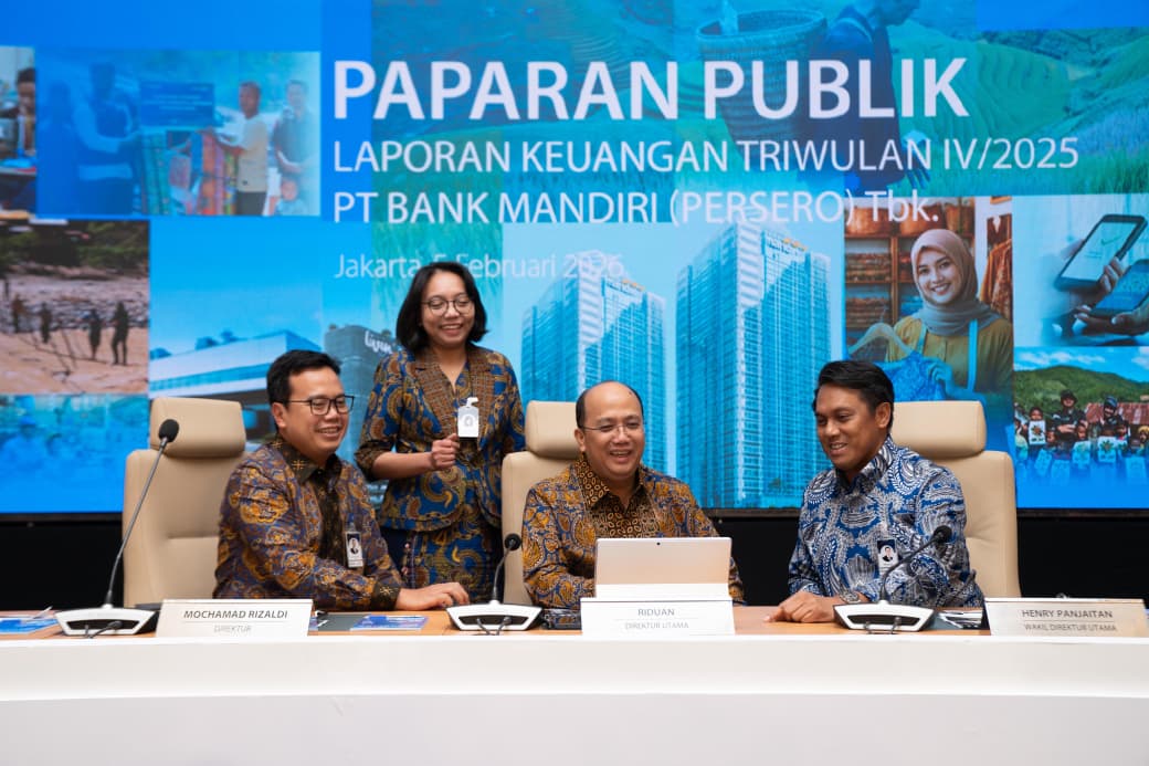 Bank Mandiri Bukukan Laba Rp56,3 Triliun pada 2025, Kredit Tembus Rp1. 895 Triliun