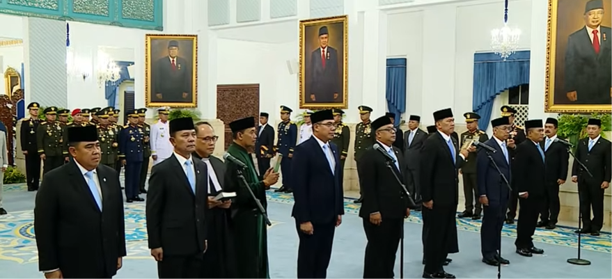 Reshuffle Lagi, Prabowo Lantik Pejabat TNI, Wamen dan Kepala Lembaga